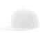 Gorra visera plana reciclada Snap five-s. Color blanco.