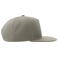 Gorra visera plana reciclada Snap five-s. Color gris.