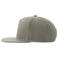 Gorra visera plana reciclada Snap five-s. Color gris.