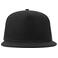 Gorra visera plana reciclada Snap five-s. Color negro.