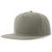 Gorra visera plana reciclada Snap five-s. Color gris.