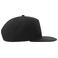Gorra visera plana reciclada Snap five-s. Color negro.