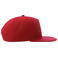 Gorra visera plana reciclada Snap five-s. Color rojo.