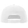 Gorra visera plana reciclada Snap five-s. Color blanco.
