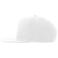 Gorra visera plana reciclada Snap five-s. Color blanco.