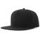 Gorra visera plana reciclada Snap five-s. Color negro.
