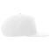 Gorra visera plana reciclada Snap five-s. Color blanco.