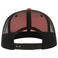 Gorra visera plana reciclada Snap mesh-s. Color naranja negro.