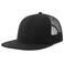 Gorra visera plana reciclada Snap mesh-s. Color negro negro.