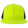 Gorra visera plana reciclada Snap mesh-s. Color amarillo negro.