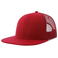 Gorra visera plana reciclada Snap mesh-s. Color rojo rojo.
