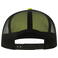 Gorra visera plana reciclada Snap mesh-s. Color amarillo negro.