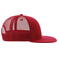 Gorra visera plana reciclada Snap mesh-s. Color rojo rojo.
