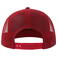 Gorra visera plana reciclada Snap mesh-s. Color rojo rojo.