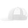 Gorra visera plana reciclada Snap mesh-s. Color blanco blanco.