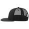 Gorra visera plana reciclada Snap mesh-s. Color negro negro.
