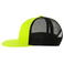 Gorra visera plana reciclada Snap mesh-s. Color amarillo negro.