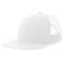 Gorra visera plana reciclada Snap mesh-s. Color blanco blanco.