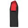 Camiseta combinada hombre JN010. Color black/red.