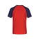 Camiseta combinada hombre JN010. Color red/navy.