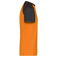 Camiseta combinada hombre JN010. Color orange/black.