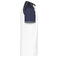 Camiseta combinada hombre JN010. Color white/navy.