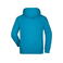 Sudadera con capucha hombre JN047. Color turquoise.