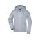 Sudadera con capucha y cremallera mujer JN053. Color grey/heather.