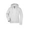 Sudadera con capucha y cremallera mujer JN053. Color white.