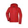 Sudadera con capucha y cremallera mujer JN053. Color red.