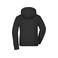 Sudadera con capucha y cremallera mujer JN053. Color black.