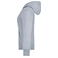 Sudadera con capucha y cremallera mujer JN053. Color grey/heather.