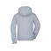 Sudadera con capucha y cremallera mujer JN053. Color grey/heather.