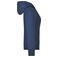 Sudadera con capucha y cremallera mujer JN053. Color navy.