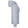 Sudadera con capucha y cremallera mujer JN053. Color grey/heather.