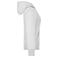 Sudadera con capucha y cremallera mujer JN053. Color white.