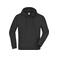 Sudadera con capucha y cremallera hombre JN059. Color black.