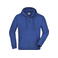 Sudadera con capucha y cremallera hombre JN059. Color royal.