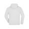 Sudadera con capucha y cremallera hombre JN059. Color white.