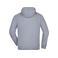 Sudadera con capucha y cremallera hombre JN059. Color grey/heather.
