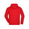 Sudadera con capucha y cremallera hombre JN059. Color red.