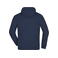 Sudadera con capucha y cremallera hombre JN059. Color navy.