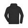 Sudadera con capucha y cremallera hombre JN059. Color black.
