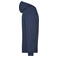 Sudadera con capucha y cremallera hombre JN059. Color navy.