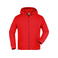 Sudadera con capucha y cremallera niño Jn059k. Color red.