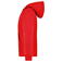 Sudadera con capucha y cremallera niño Jn059k. Color red.