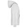 Sudadera con capucha y cremallera niño Jn059k. Color white.