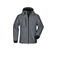 Chaqueta softshell con capucha hombre JN1000. Color carbon.