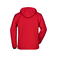 Chaqueta softshell con capucha hombre JN1000. Color red.