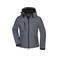 Chaqueta softshell con capucha mujer JN1001. Color carbon.